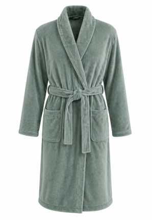 Relax Company badjas groen - fleece