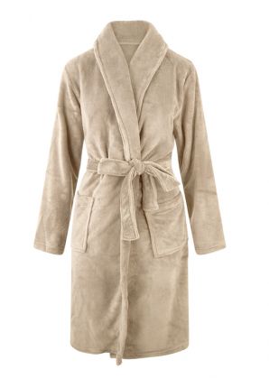 Relax Company badjas fleece - beige