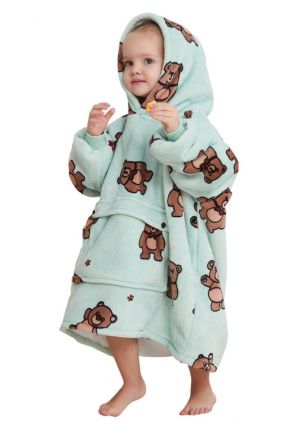 Badrock hoodie fleece – klein kind - thuistrui - beertjes