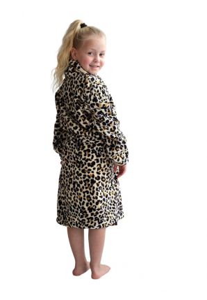 Kinderbadjas pantermotief– fleece 