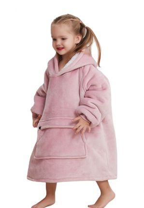 Snuggle hoodie kind roze - mt. 104 t/m 134
