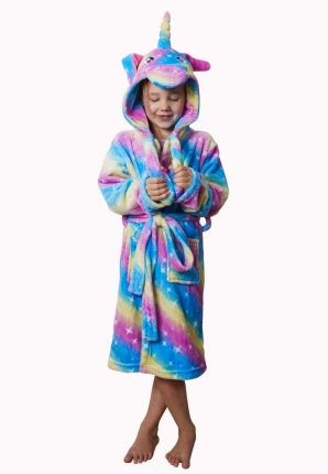 Badrock unicorn kinderbadjas fleece