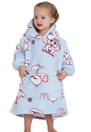 Snuggle hoodie kind olifant - mt. 104 t/m 134