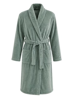Relax Company badjas groen - fleece