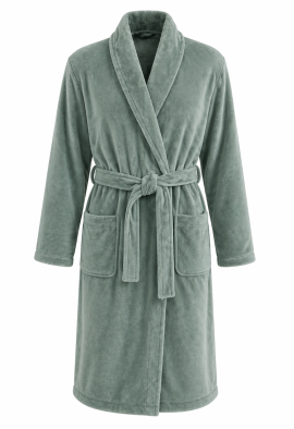 Relax Company badjas groen - fleece