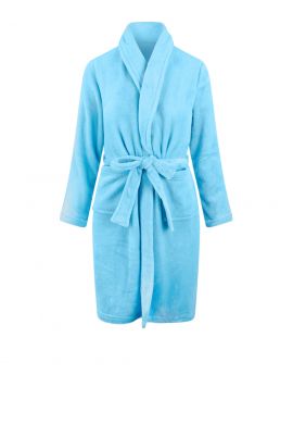 Relax Company badjas kind babyblauw - fleece