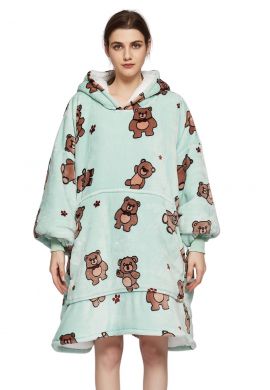 Snuggle hoodie fleece - thuistrui beren