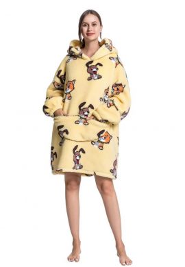 Snuggle hoodie fleece – hond & kat
