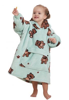 Snuggle hoodie kind beren - mt. 104 t/m 134