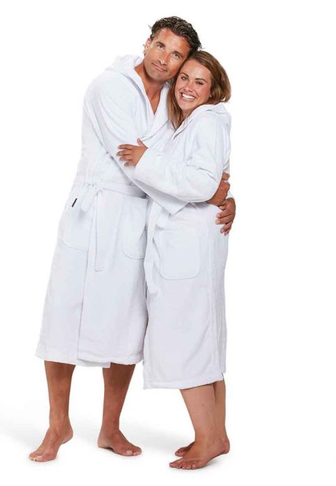 Bereiken Grijp bijvoorbeeld Capuchon badjas wit online kopen