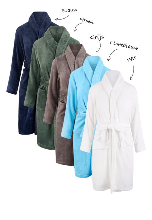 Knorrig geluk meditatie Relax Company badjas kind met borduring - personaliseren van badjassen